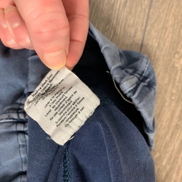 Aritzia Wilfred Leggings 2000s Y2K Blue Acid Wash skinny ankle leg Size Small - Picture 11 of 16